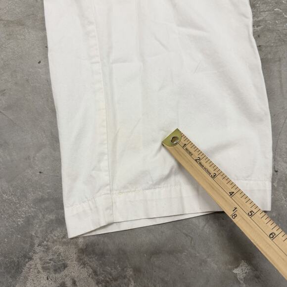 Vintage Polo Ralph Lauren Drawstring Belt White Cotton Pant Large Boat Loose 34 - Picture 4 of 10
